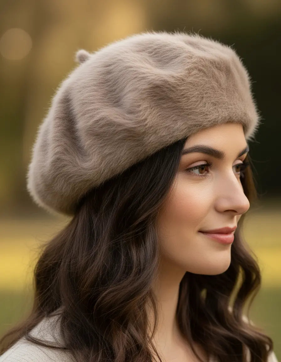 Boina Angora Marron