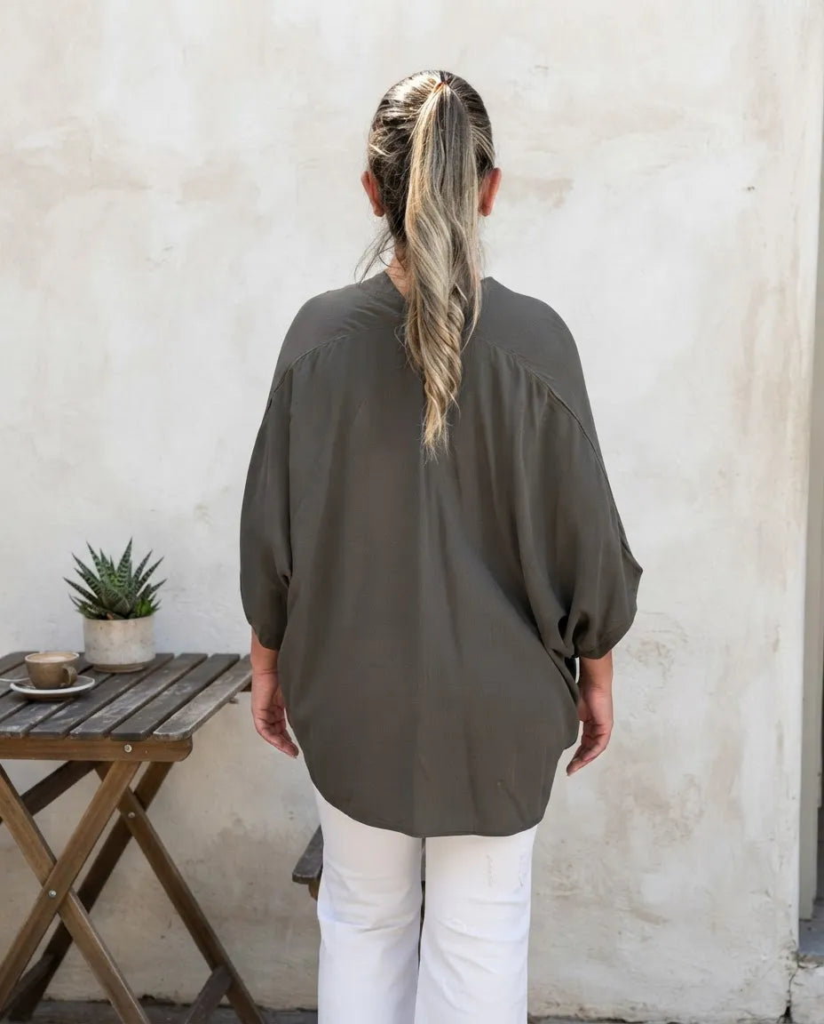 Blusa oversize Verde