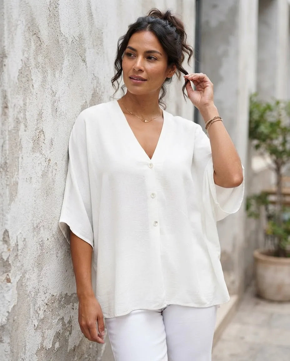 Blusa oversize Blanca
