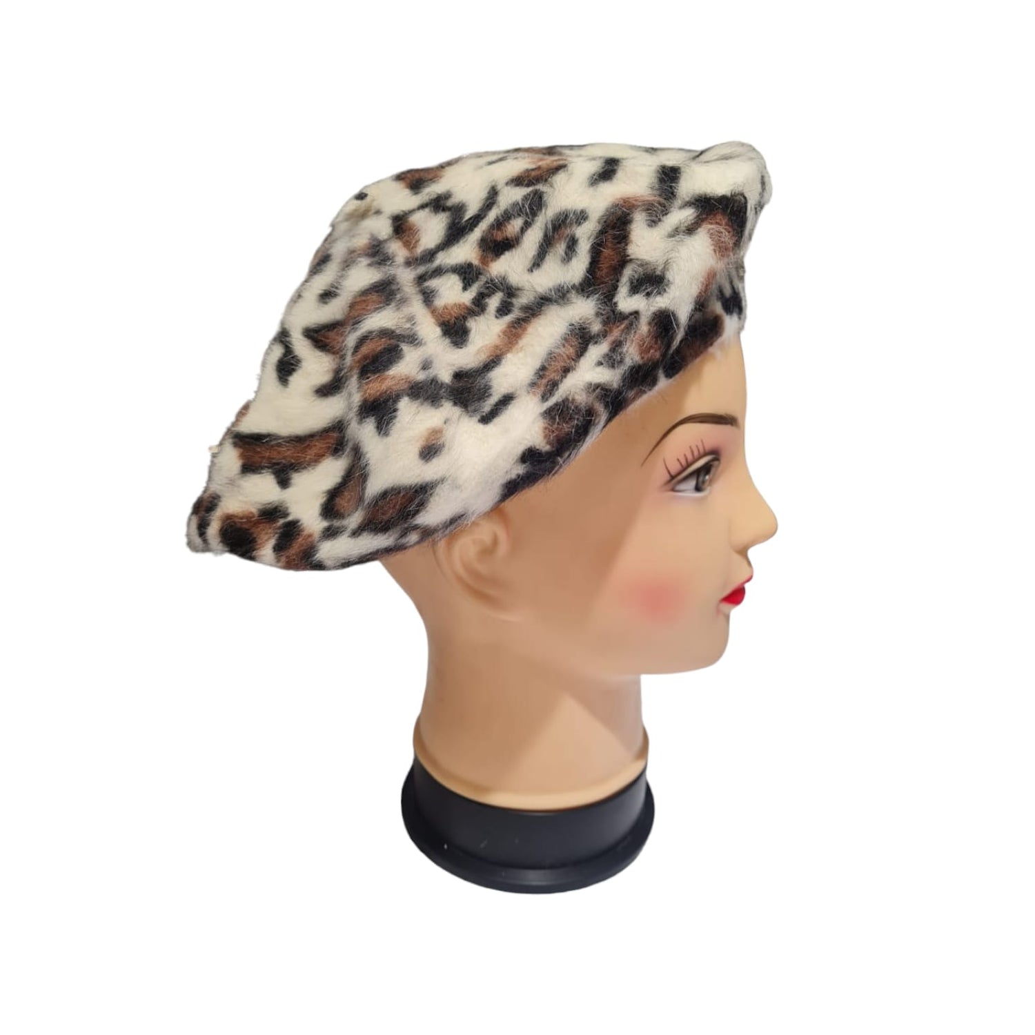 Boina Animal Print Crema