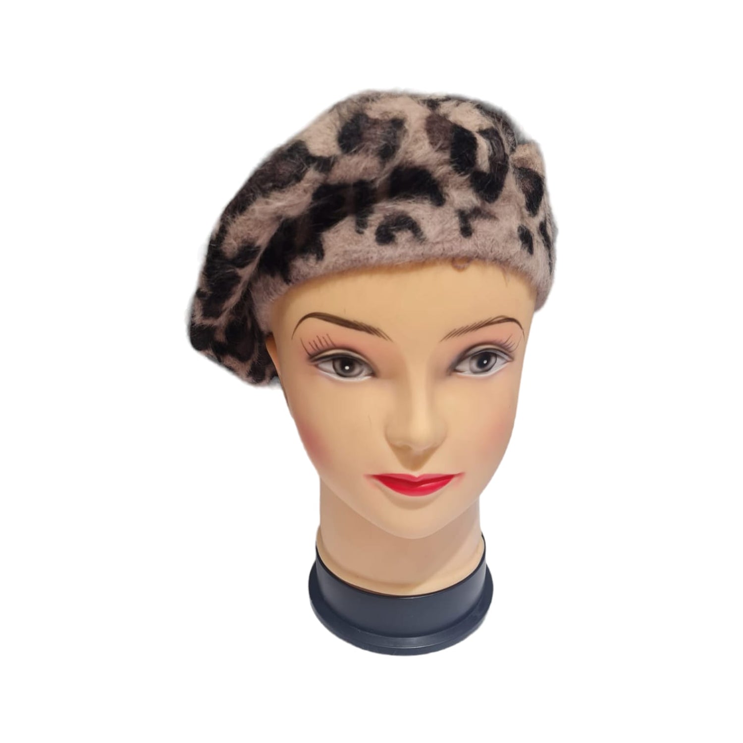 Boina Animal Print Marron