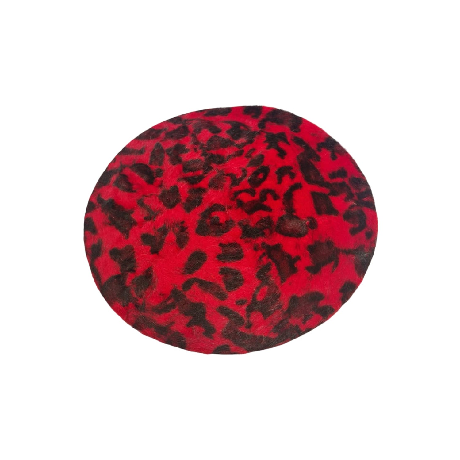 Boina Animal Print Roja