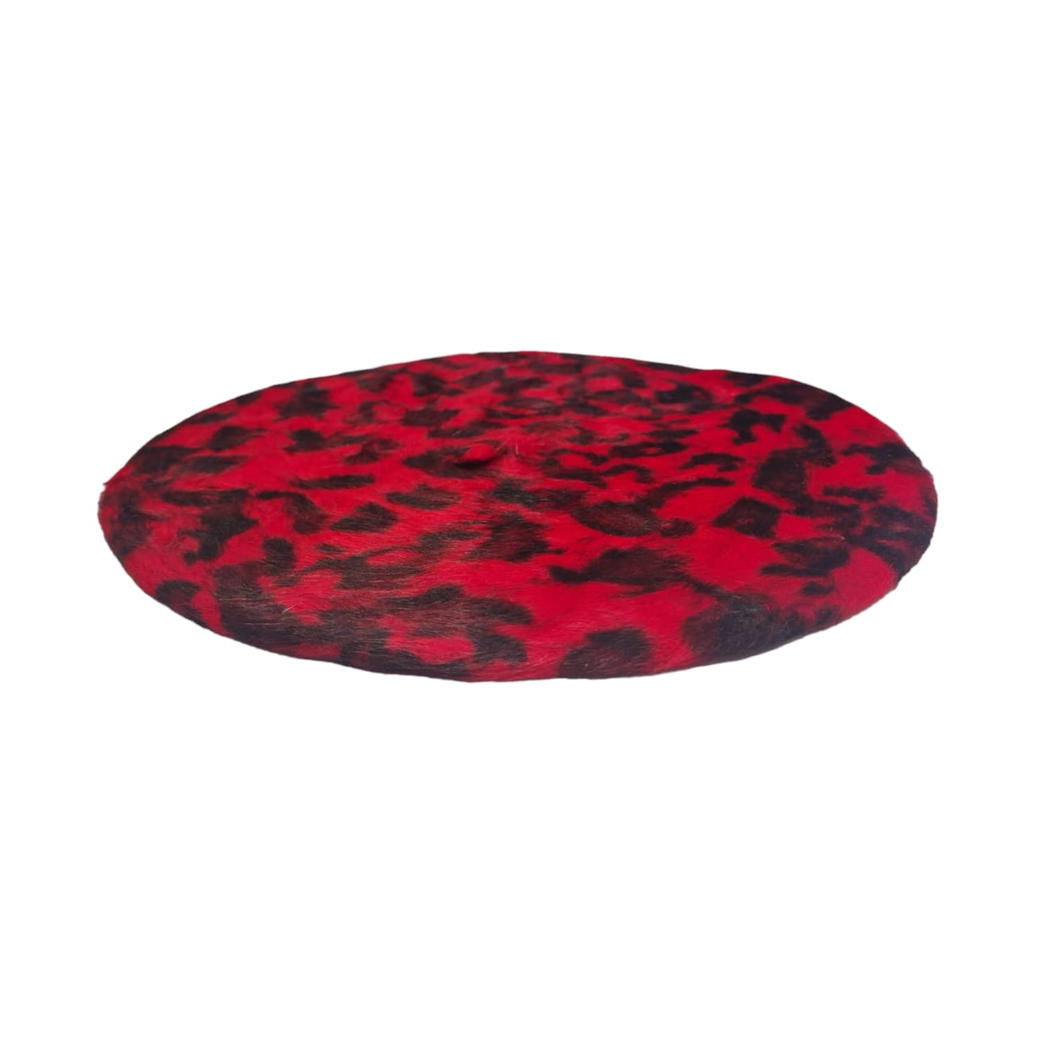 Boina Animal Print Roja