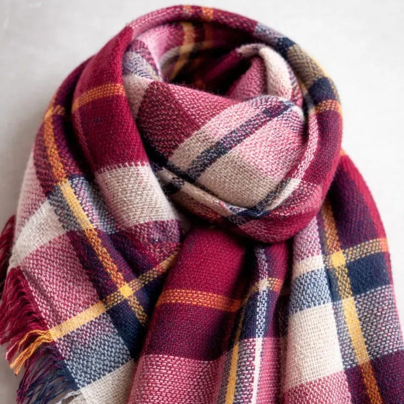 Maxi Pañuelo largo cuadrille rojo