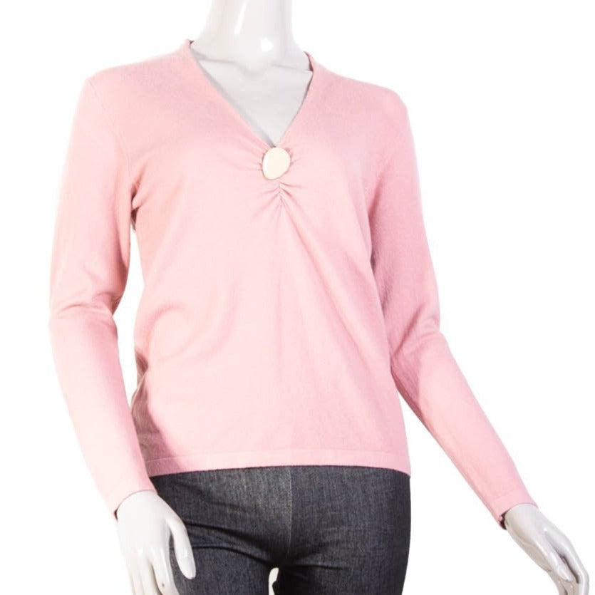 Chaleco con botón dorado 2401 - Rosa - DEMIALMA