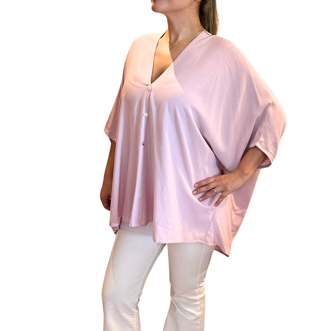 Blusa oversize rosada