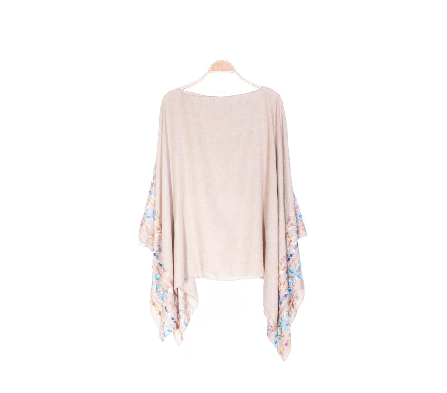 Poncho Bordado 47200-17 - Beige
