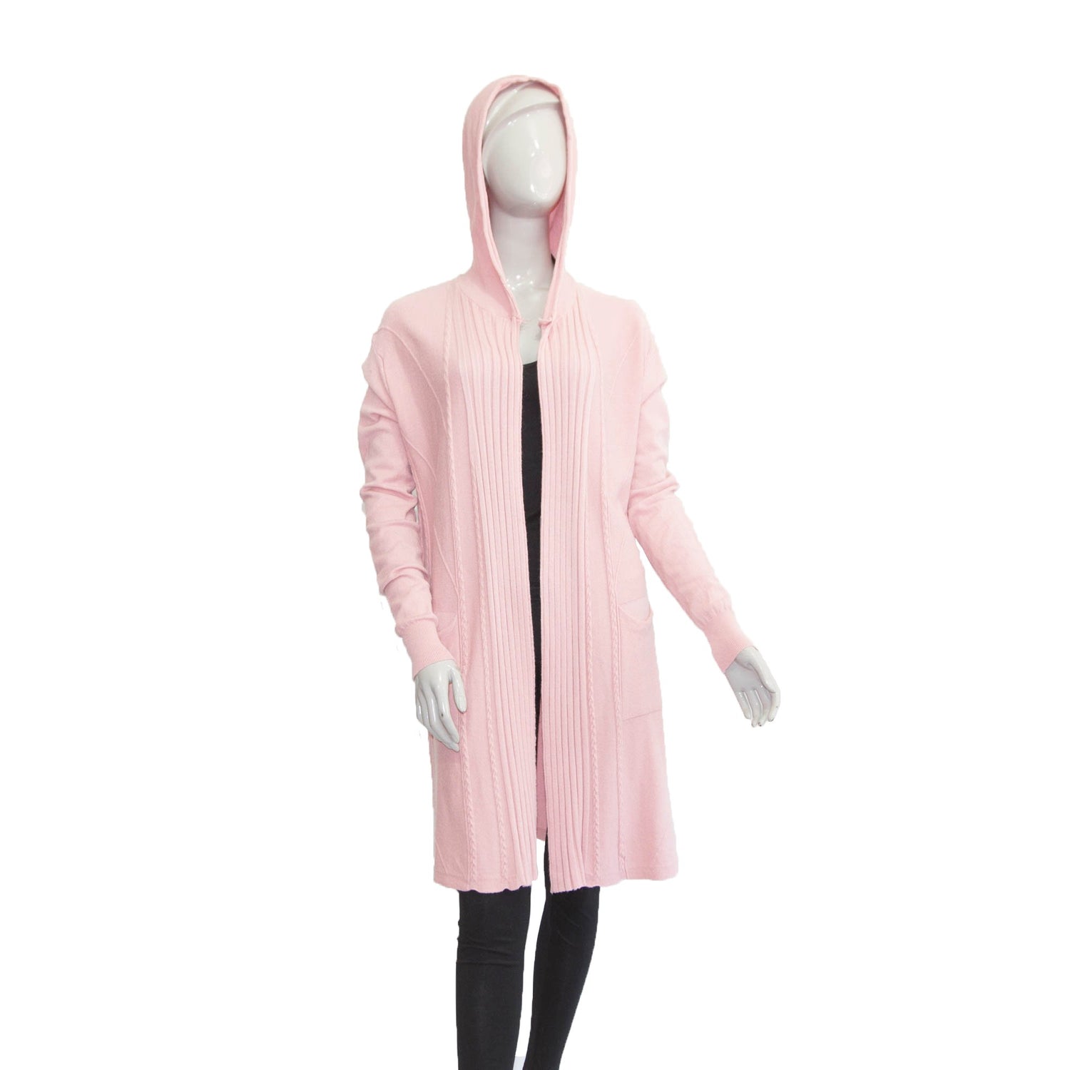 Tapado con gorro 8119 Rosa