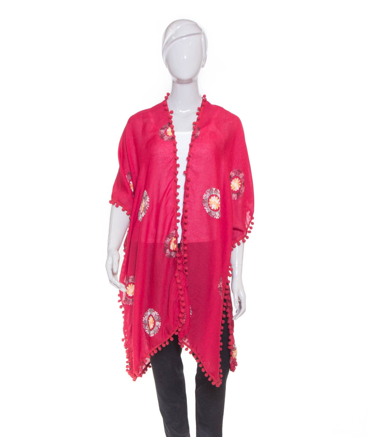 Kimono Mandala 47200-2 - Rojo - 80 cm largo