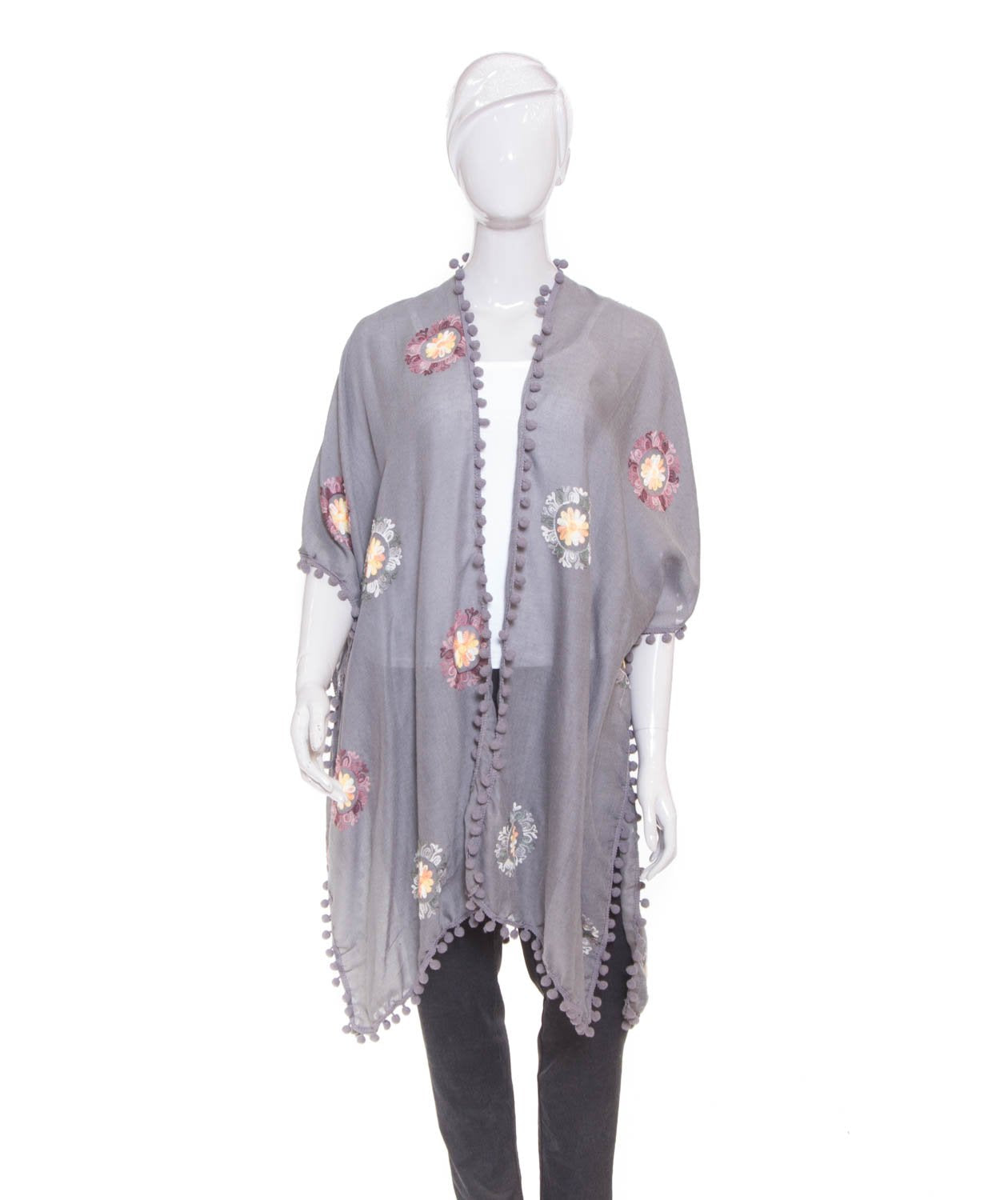 Kimono Mandala 47200-2 - Gris - 80 cm largo
