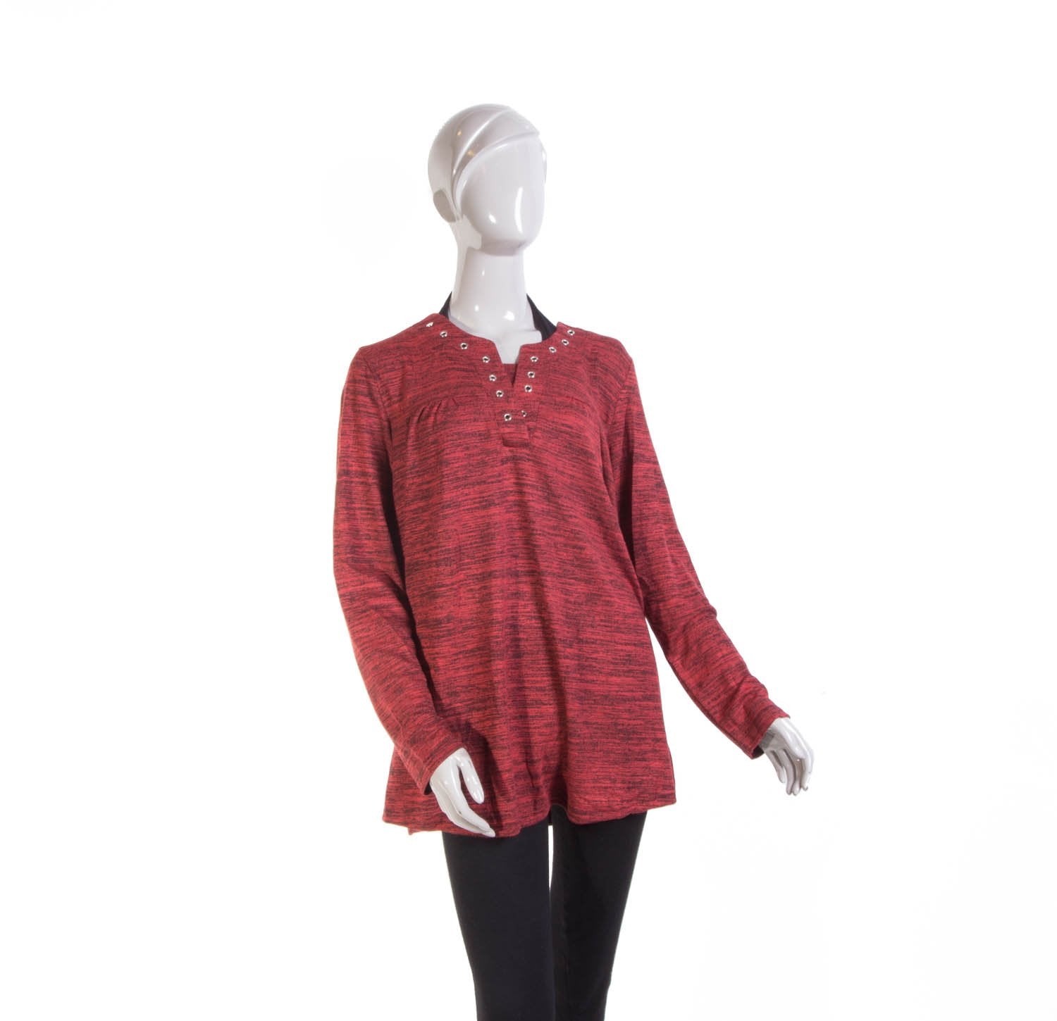 Polera Lanilla Manga Larga Burdeo 9925 - Talla Estándar