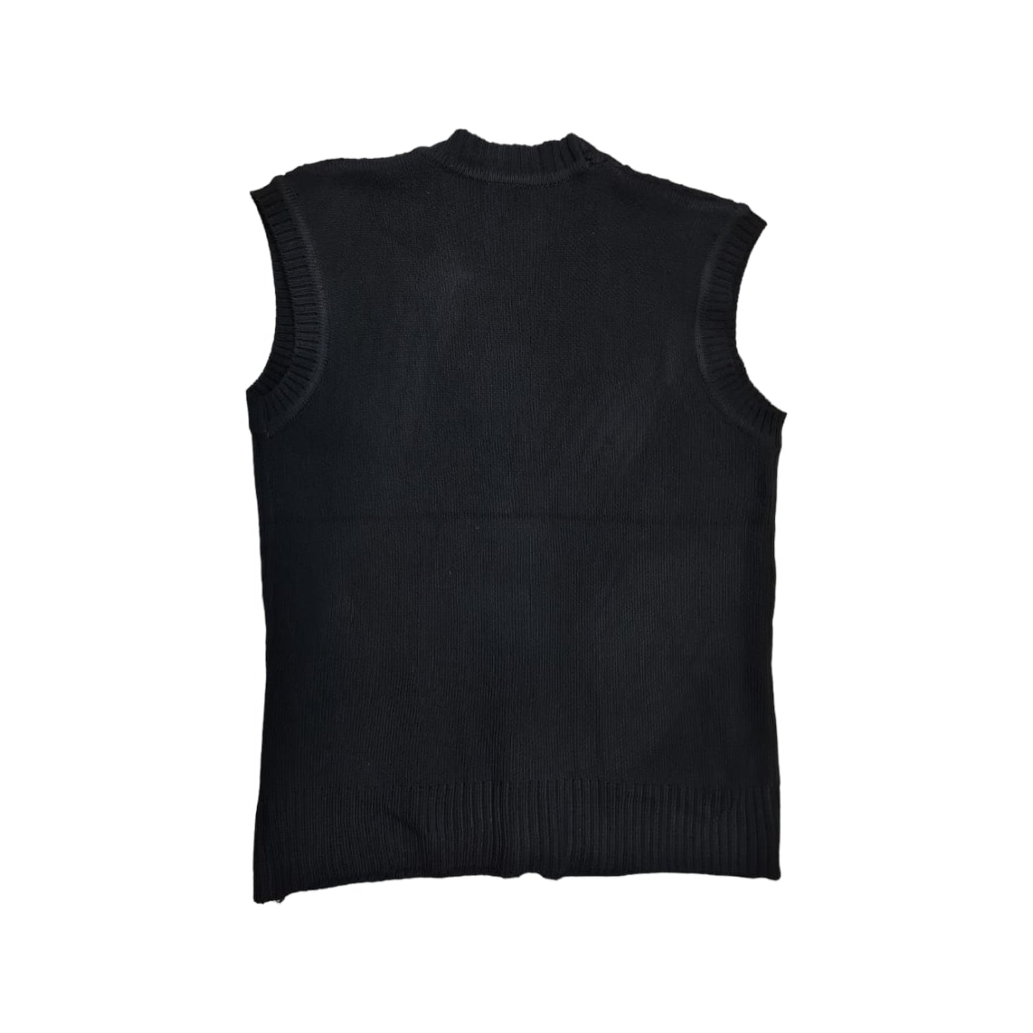 Chaleco sin mangas con rombos 2230 - Negro