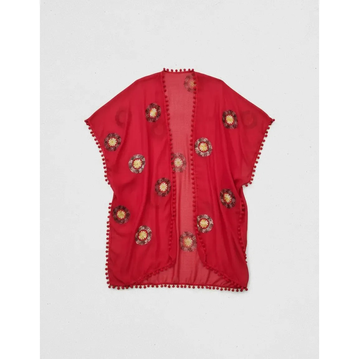 Kimono Mandala 47200-2 - Rojo - 80 cm largo