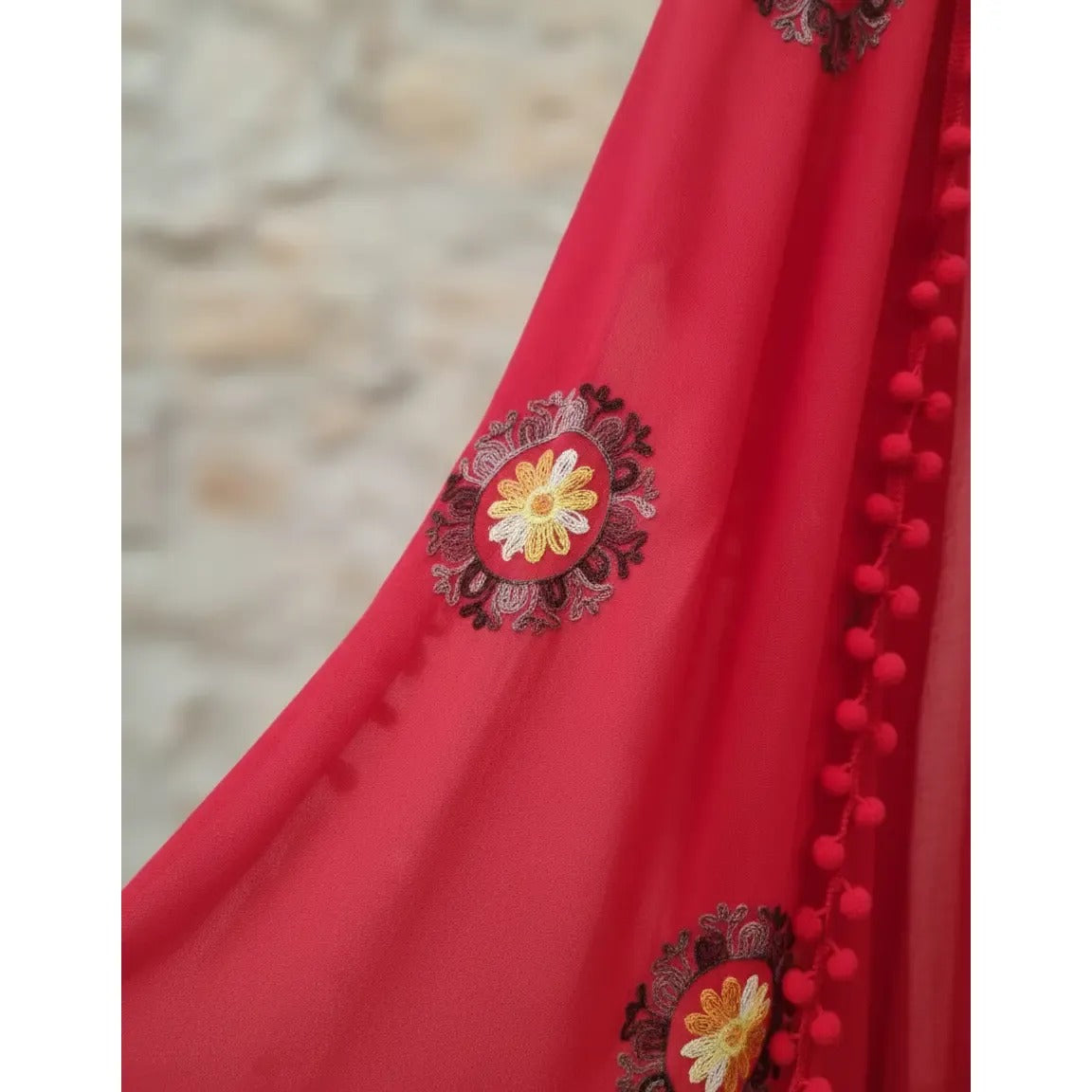 Kimono Mandala 47200-2 - Rojo - 80 cm largo