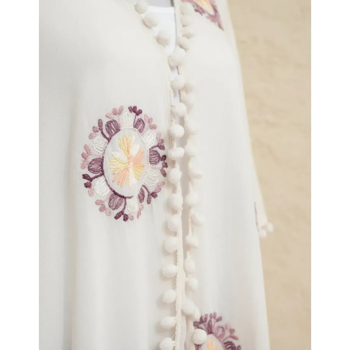Kimono Mandala 47200-2 - Crema - 80 cm largo