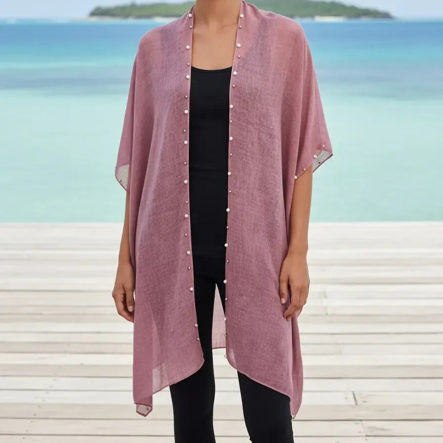 Kimono con Perlas 200-11 - Palo de rosa