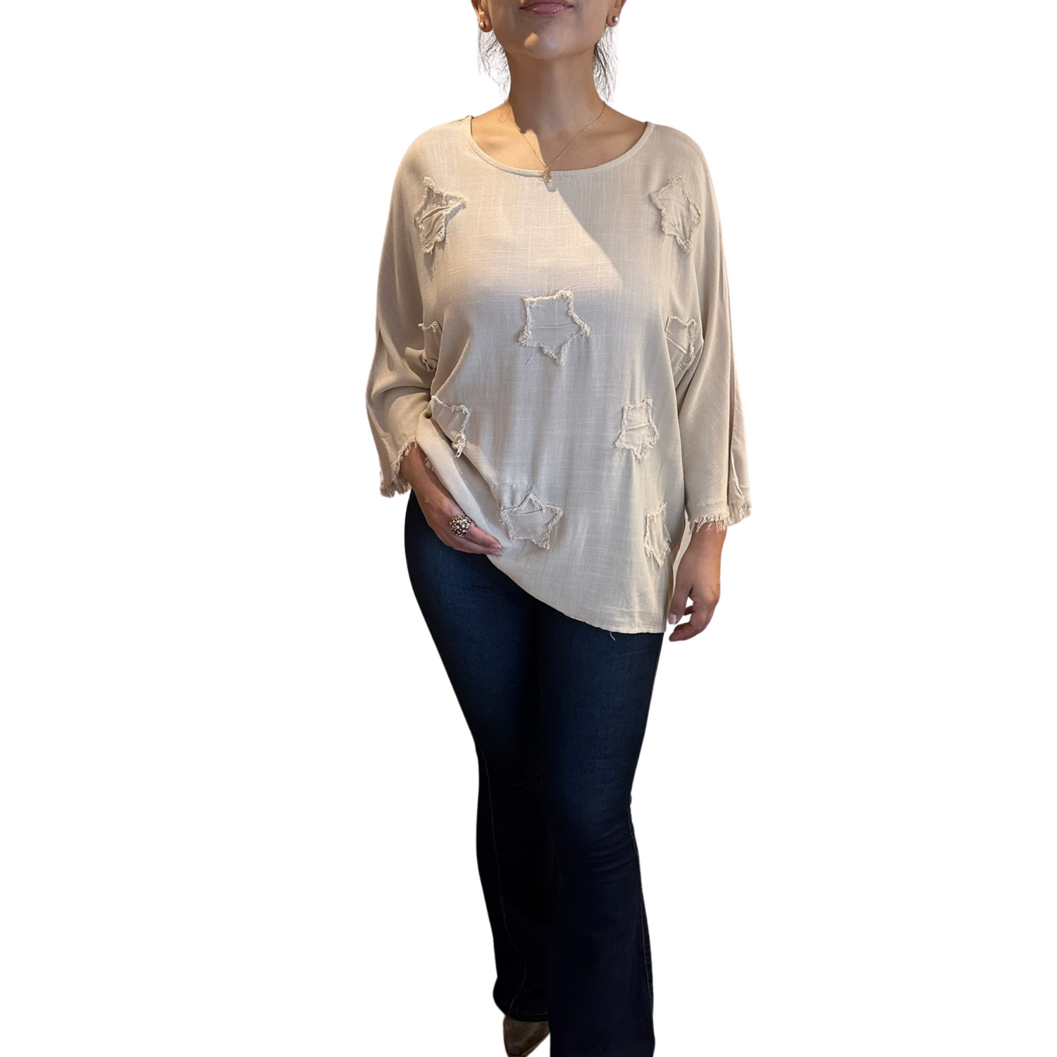 Polera Oversize con estrellas