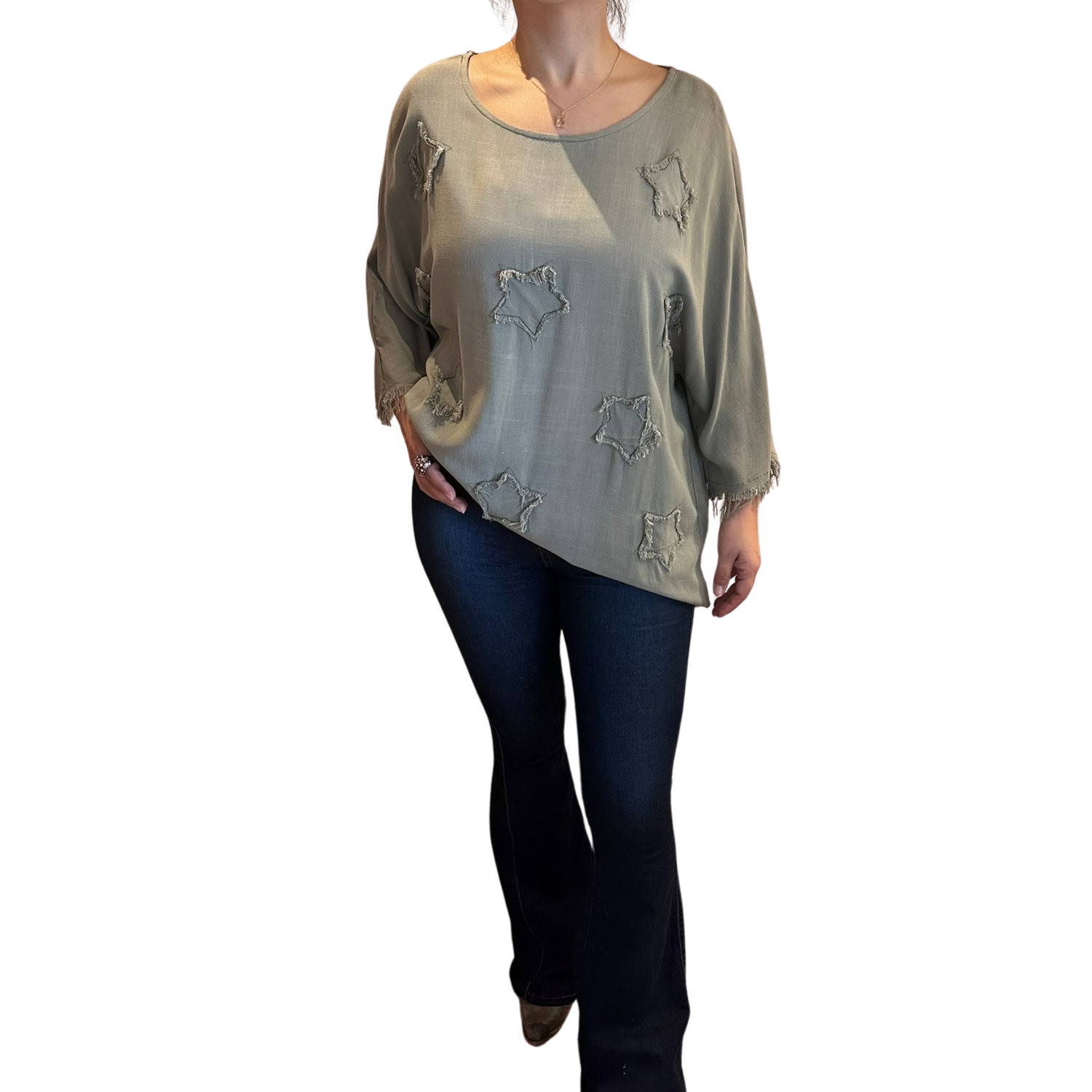 Polera Oversize con estrellas