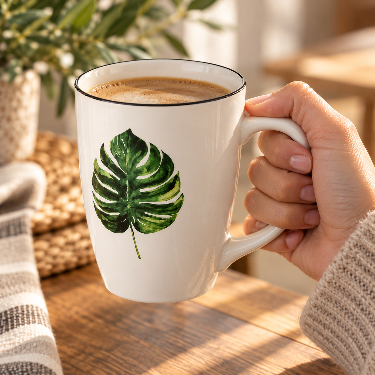 Tazón con Hoja
