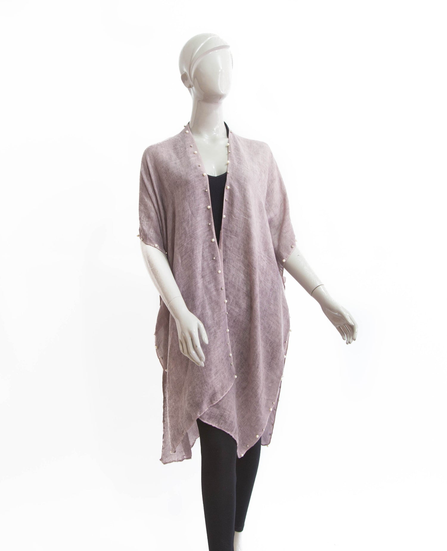 Kimono con Perlas 200-11 - Palo Rosa