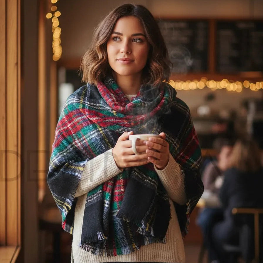 Maxi Pañuelo cuadrille negro