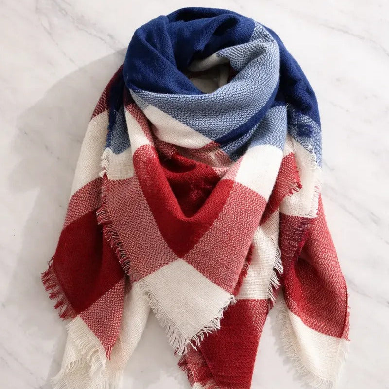 Maxi Pañuelo azul y rojo