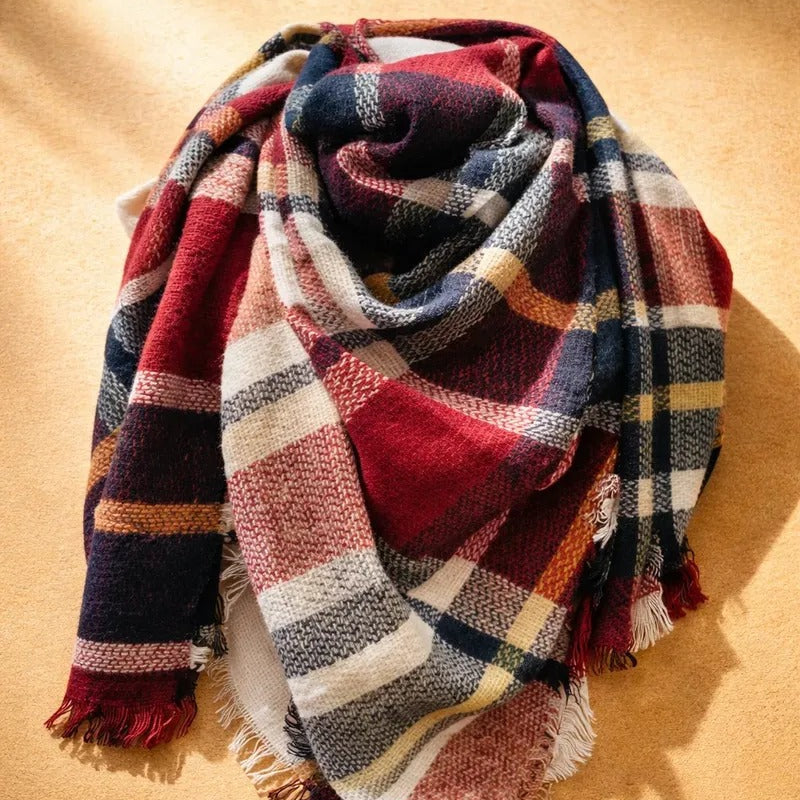 Maxi Pañuelo cuadrille azul y rojo