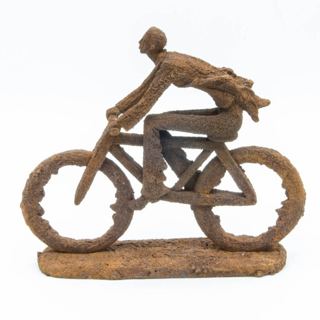 Ciclista Hombre Oxidado -23 x 26 x 6 cm - 53100A - DEMIALMA