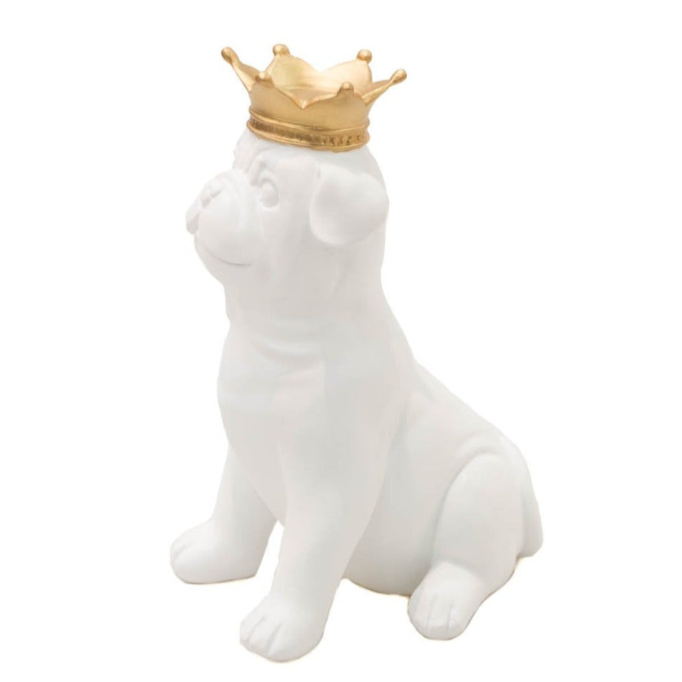 Perro bulldog Blanco Corona - 0054W