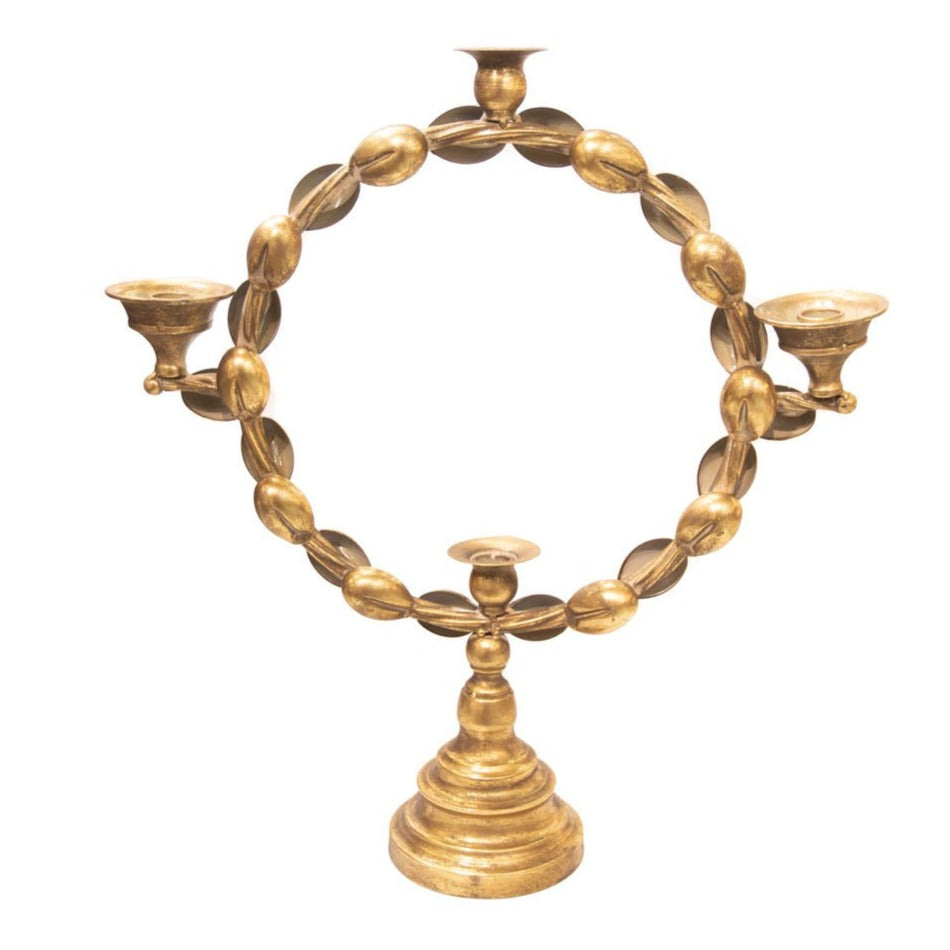 Candelabro Circular Dorado 7209G - DEMIALMA