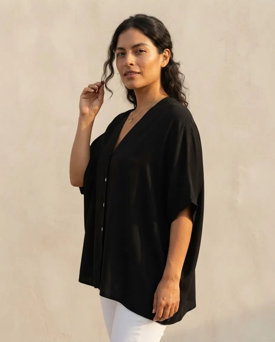 Blusa oversize Negra