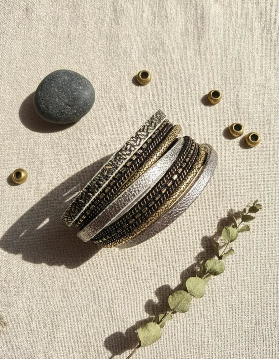 Pulsera broche imán Colores - mod. 3