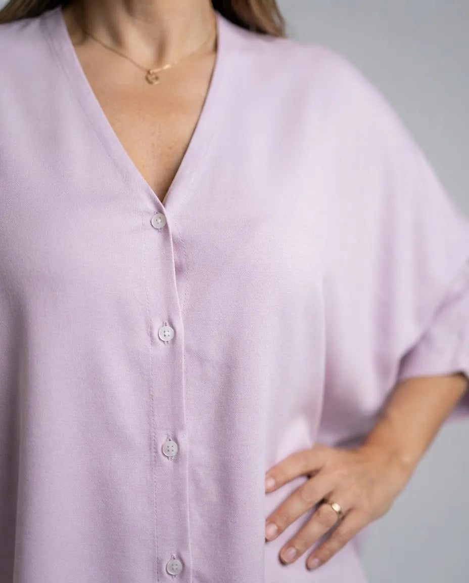 Blusa oversize rosada