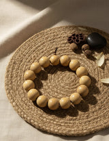 Pulsera cuentas budistas Beige