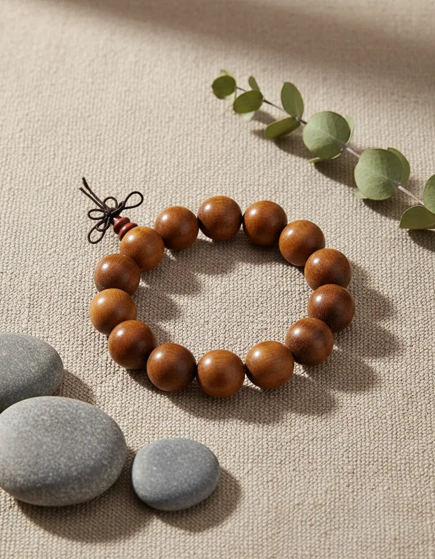 Pulsera cuentas budistas Cafe