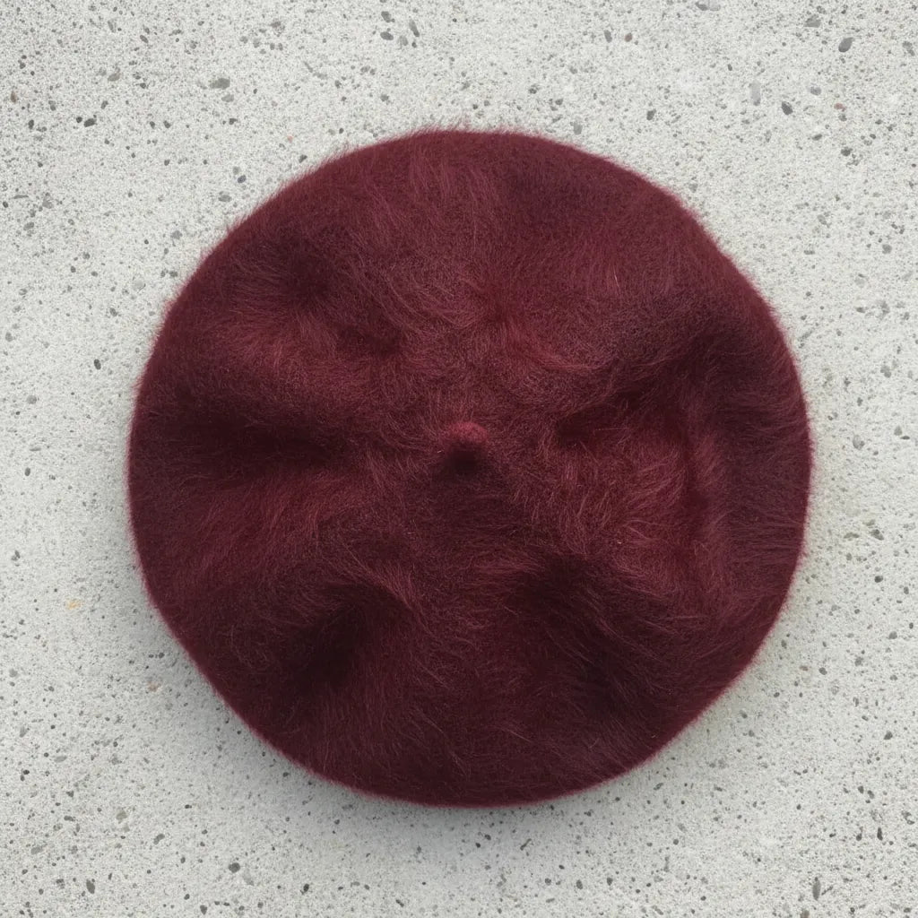 Boina Angora Burdeo