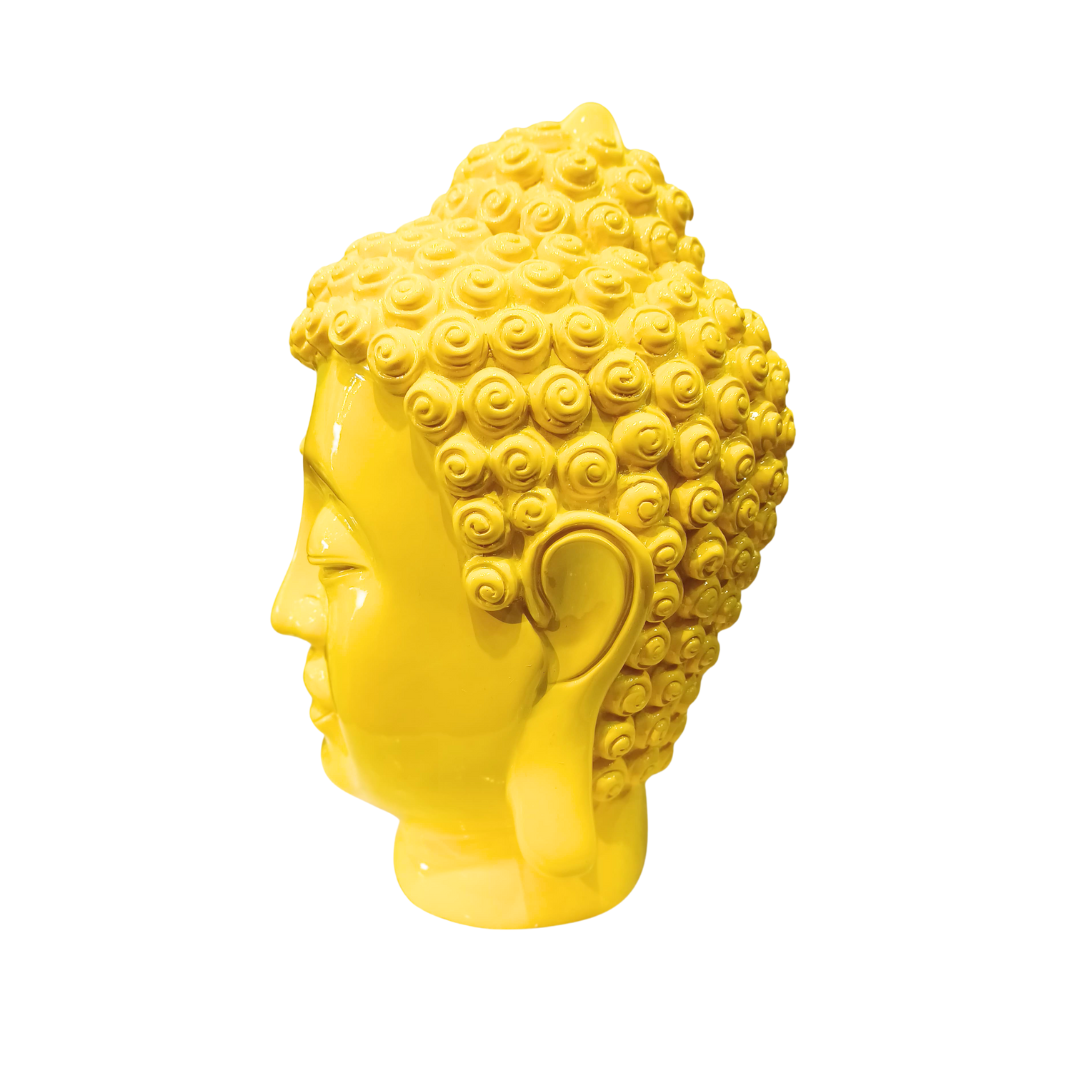 Cabeza Buda Siddhartha Gautama Amarilla - G236E