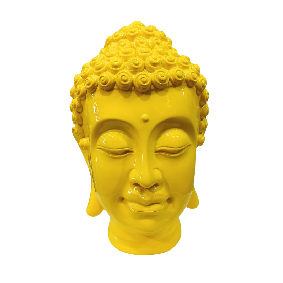 Cabeza Buda Siddhartha Gautama Amarilla - G236E