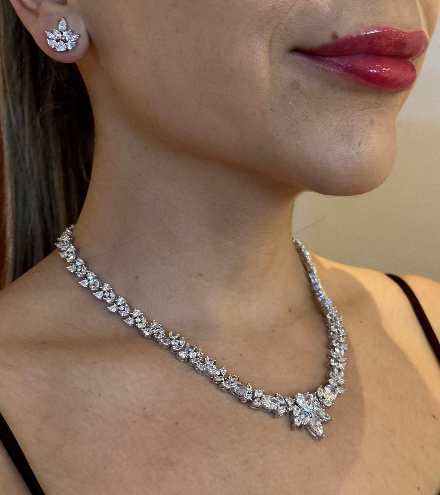 Conjunto de Joyas collar y pendientes - GLE4726