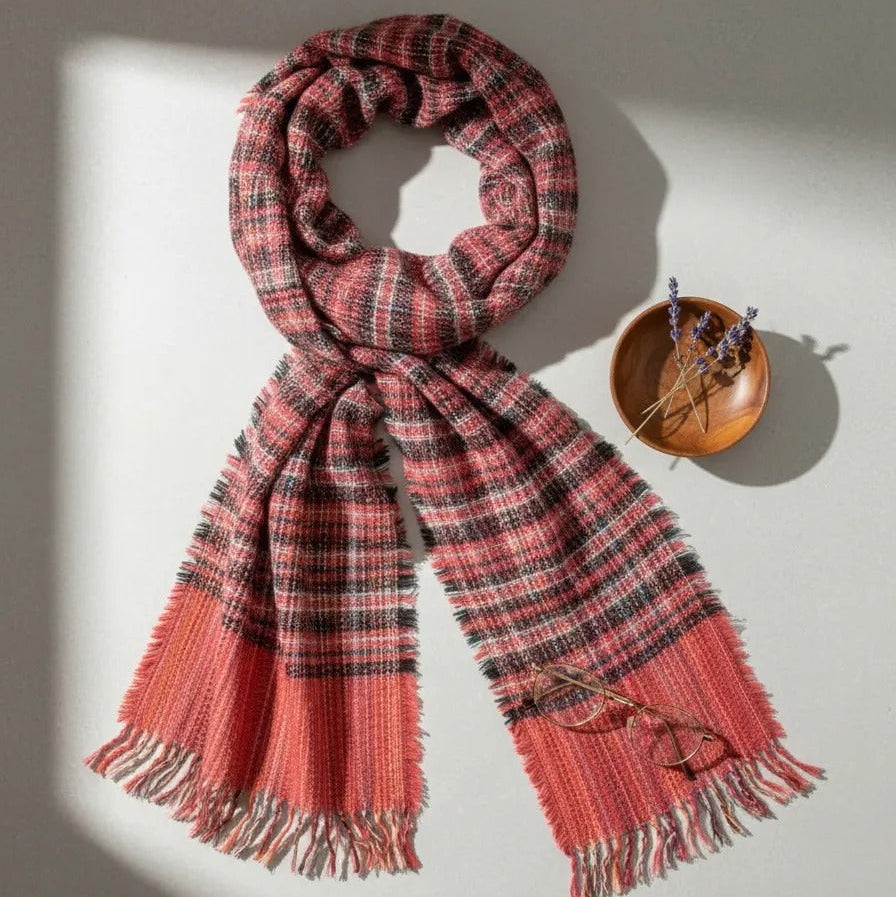 Maxi Bufanda Rojo cuadrille