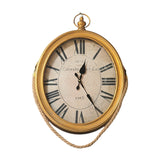 Reloj de muro dorado con cuerda - 3678J