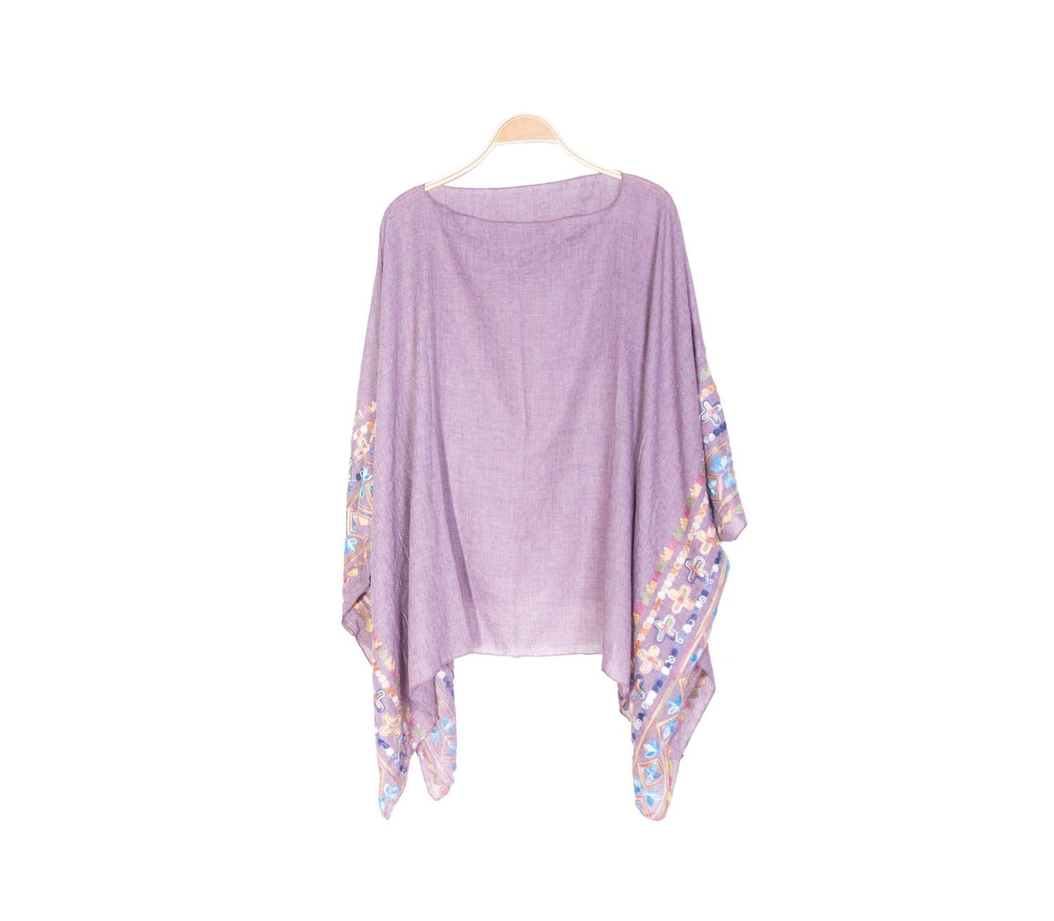 Poncho Bordado 47200-17 - Morado