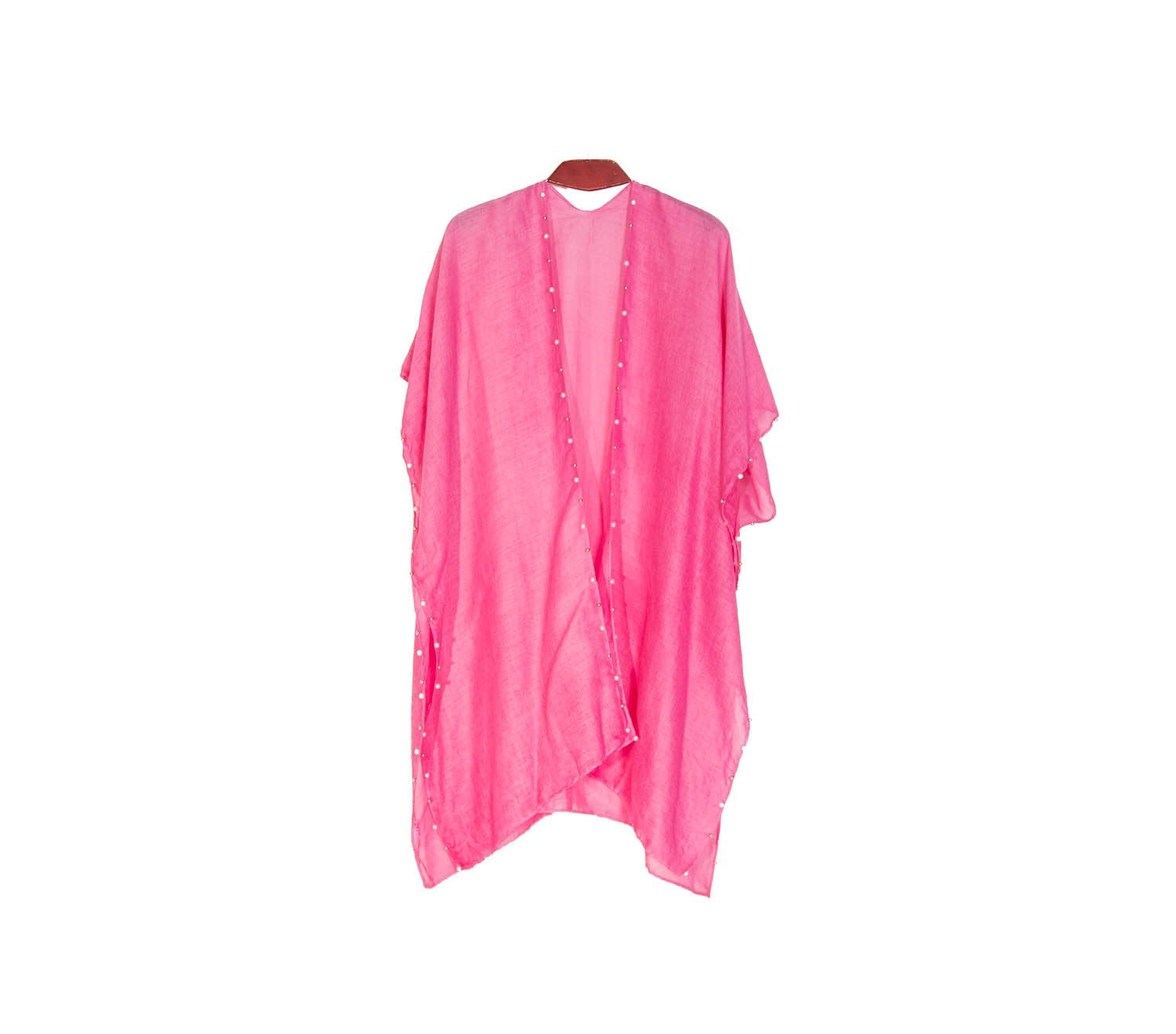 Kimono con Perlas 200-11 - Fucsia