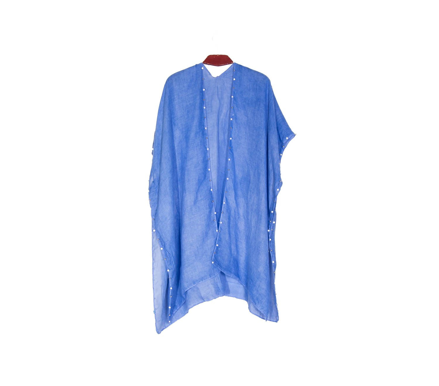 Kimono con Perlas 200-11 - Azul Fuerte