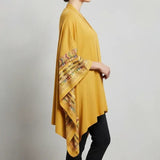 Poncho Bordado 47200-17 - Mostaza 1