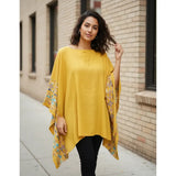 Poncho Bordado 47200-17 - Mostaza