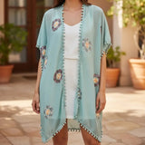 Kimono Mandala 47200-2 - menta  - 80 cm largo
