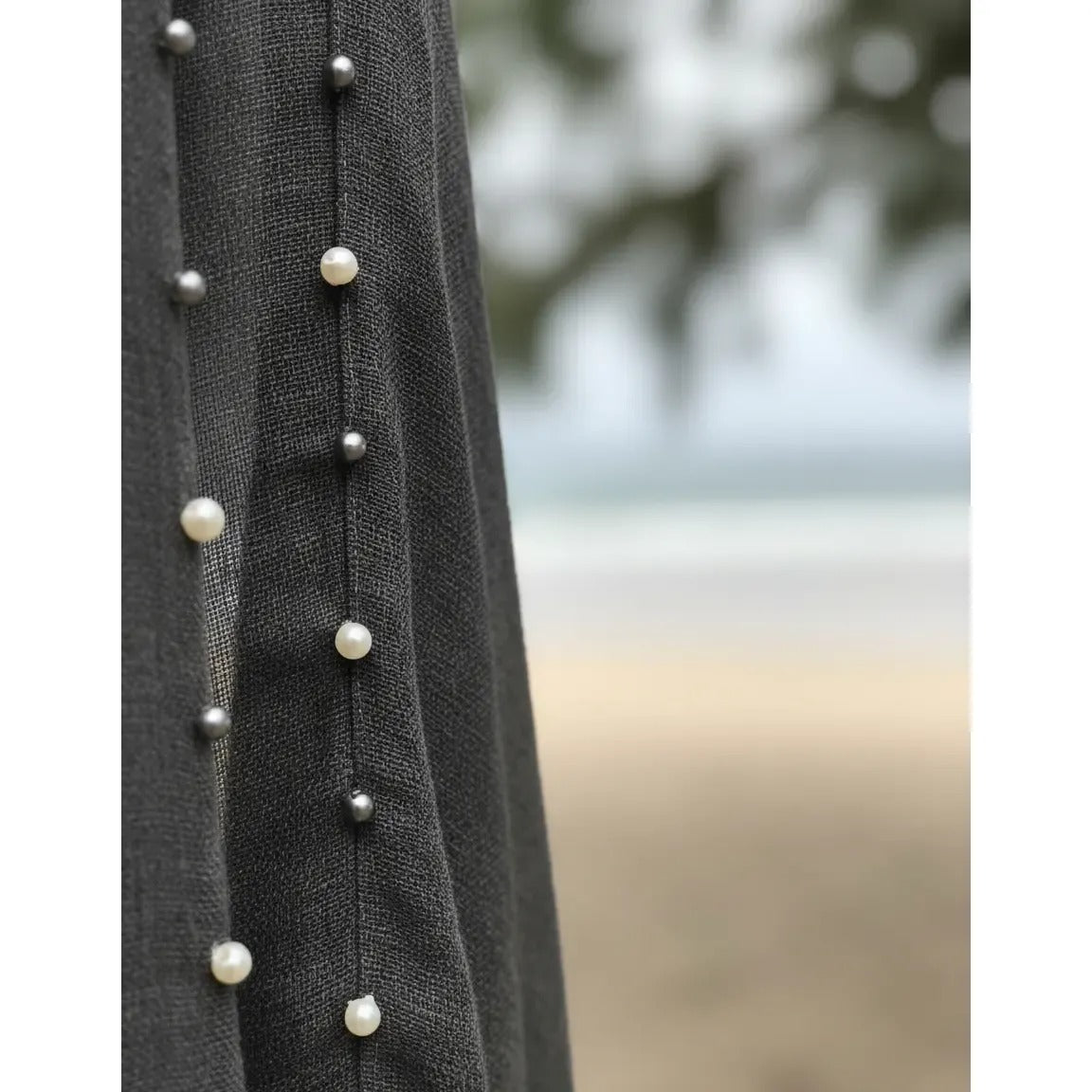 Kimono con Perlas 200-11 - Marengo
