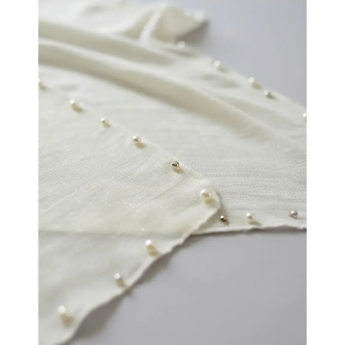 Kimono con Perlas 200-11 - Crema