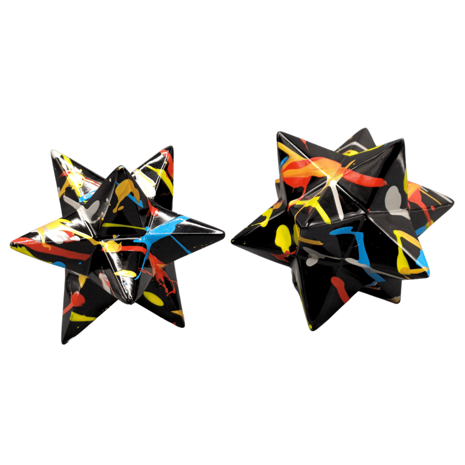 Set estrellas negro multicolor - G720